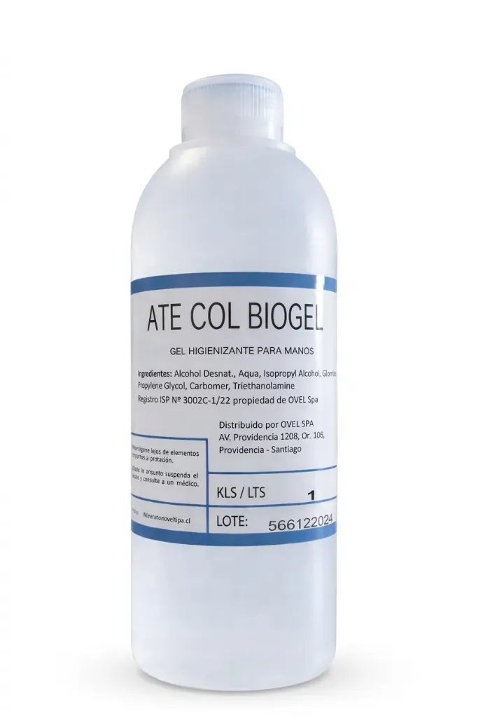 OVEL - Gel alcohólico al 70% BIOALCOHOL GEL (1L)
