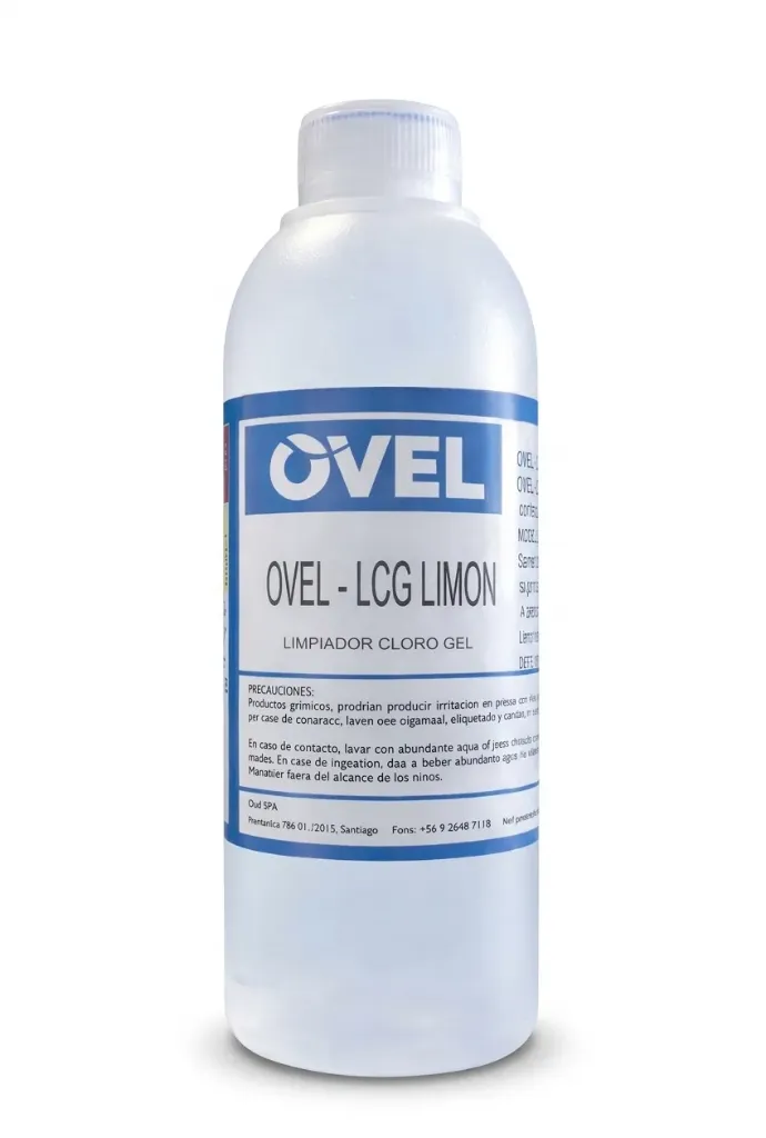 OVEL - Limpiador gel con Hipoclorito de Sodio con aroma Limón  CLOROGEL LIMON (1L)